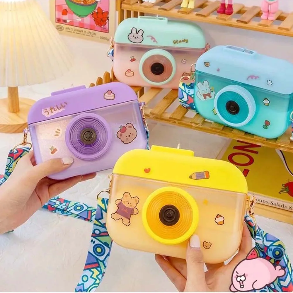Summer Cute Kids Water Bottle Creative Straw Cups Camera Kettle Anti Fall Cartoon Plastic Children Portable Outdoor Mugs 400ml
Summer Cute Kids Water Bottle Creative Straw Cups Camera Kettle Anti Fall Cartoon Plastic Children Portable Outdoor Mugs 400ml