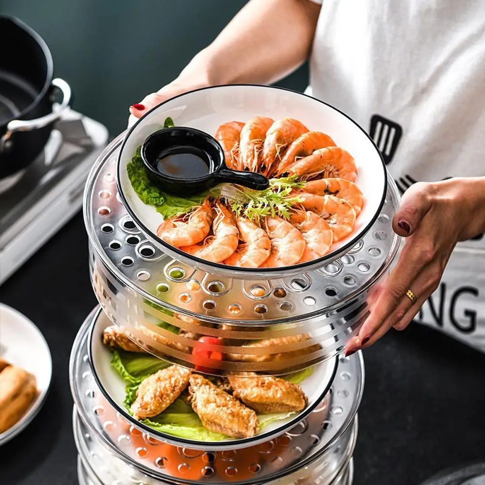 Transparent and Stackable Food Insulation Cover Refrigerator Food and Vegetable Breathable Dustproof Cover
Transparent and Stackable Food Insulation Cover Refrigerator Food and Vegetable Breathable Dustproof Cover