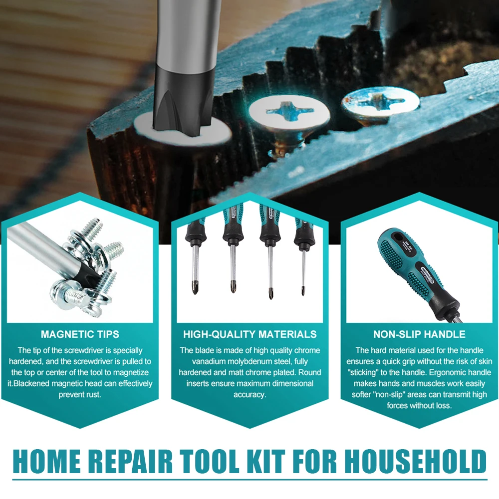 4 PCS Screwdriver Set U/Y/Triangle Type Magnetic Screw Driver Home Repair Tool Kit for Household Appliances Hand Tools
4 PCS Screwdriver Set U/Y/Triangle Type Magnetic Screw Driver Home Repair Tool Kit for Household Appliances Hand Tools