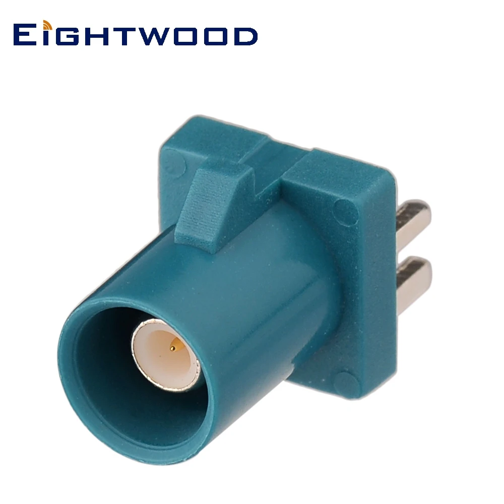

Eightwood Fakra Z Plug Male RF Coaxial Connector Adapter End Launch PCB Mount Waterblue Neutral Coding for Automotive GPS Audio