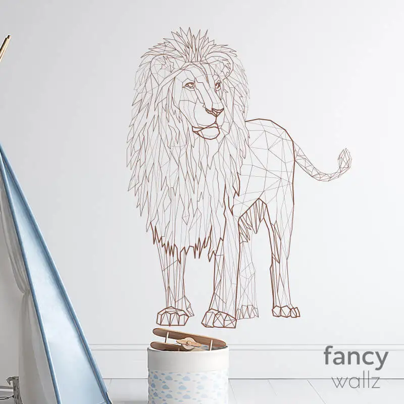 Наклейка на стену с геометрическим рисунком льва, абстрактная Наклейка на стену льва, рыба, Геометрическая Наклейка на стену льва, виниловы... 
Наклейка на стену с геометрическим рисунком льва, абстрактная Наклейка на стену льва, рыба, Геометрическая Наклейка на стену льва, виниловы...