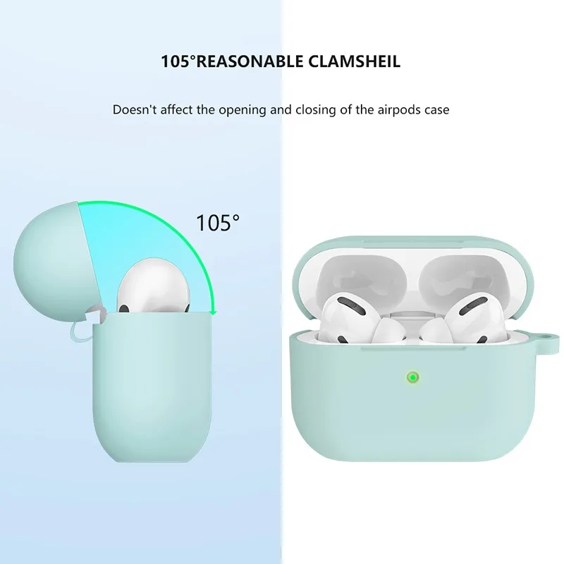 Silicone Cover Case For apple Airpods Pro Case sticker Bluetooth Case With Hook up For Air Pods Pro 3 Earphone Accessories skin
Silicone Cover Case For apple Airpods Pro Case sticker Bluetooth Case With Hook up For Air Pods Pro 3 Earphone Accessories skin