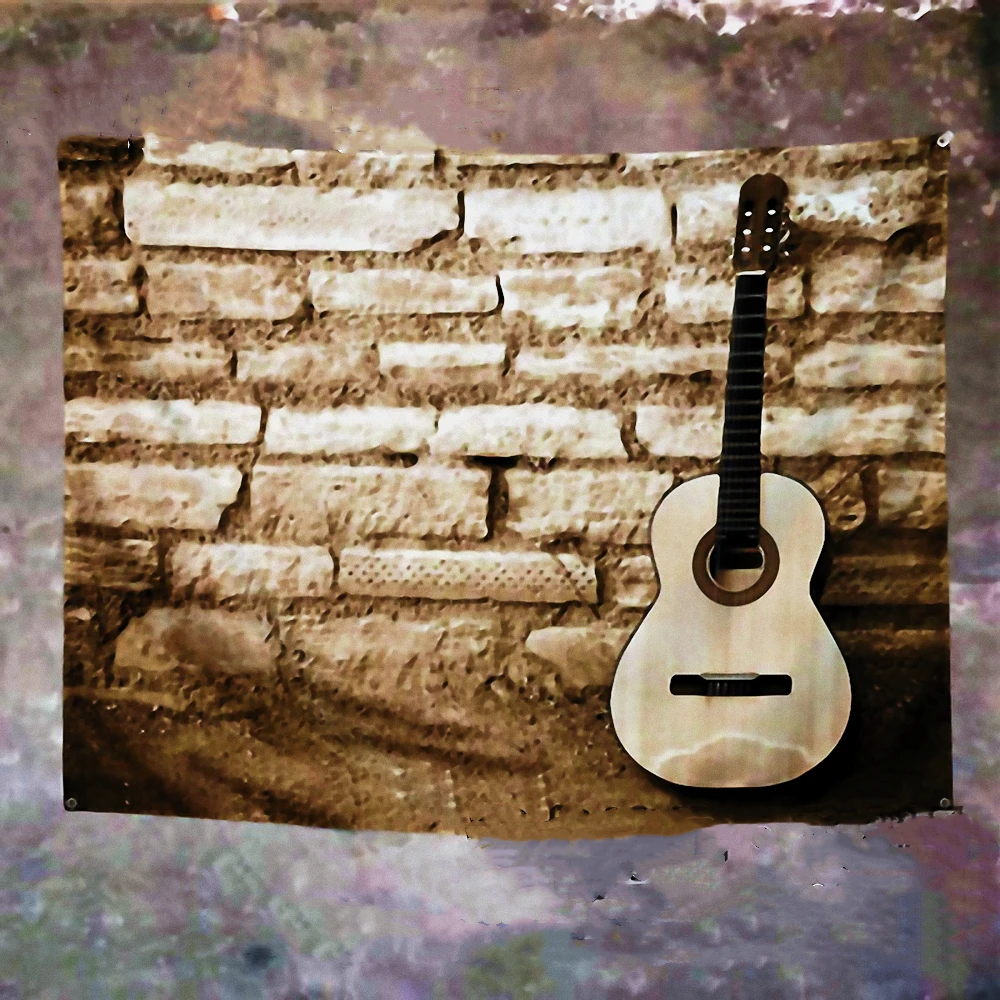 Vintage Guitarist Poster Banner Musical Instruments Flags Wall Art Canvas Painting Rock Music Hanging Cloth Living Room Decor
Vintage Guitarist Poster Banner Musical Instruments Flags Wall Art Canvas Painting Rock Music Hanging Cloth Living Room Decor