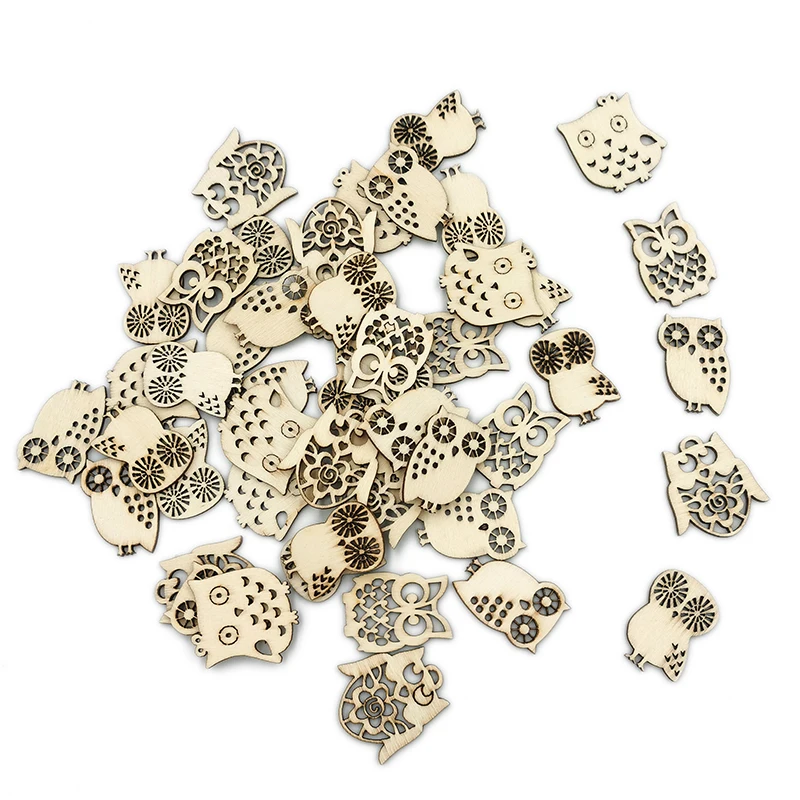 20pcs Wooden Owl-Shaped Slices Unfinished Wooden Crafts with Various Cutout for DIY Wedding Crafts
20pcs Wooden Owl-Shaped Slices Unfinished Wooden Crafts with Various Cutout for DIY Wedding Crafts