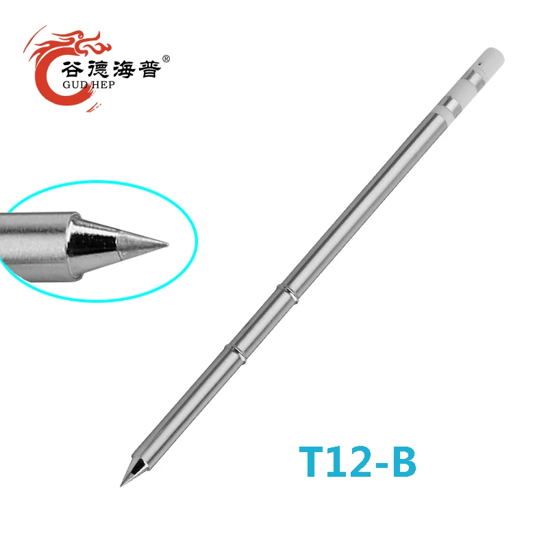 Gudhep T12 Soldering Iron Tips T12-B Soldering Bit Repairing Tool for FX951 FX950 Soldering Rework Station
Gudhep T12 Soldering Iron Tips T12-B Soldering Bit Repairing Tool for FX951 FX950 Soldering Rework Station