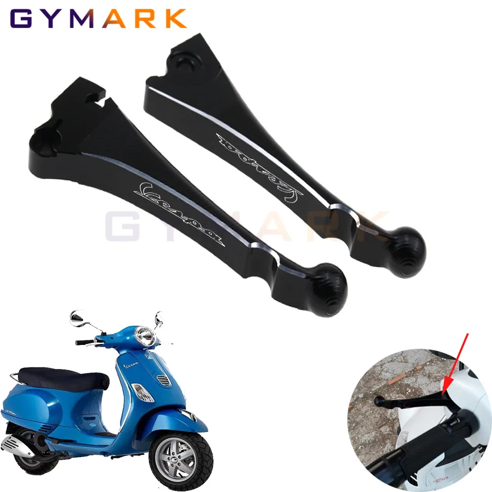 

CNC Aluminum Black stripes Motorcycles Brake Clutch Lever for Vespa Granturismo 125/200 GTS 125/250 S125/150/300 Super