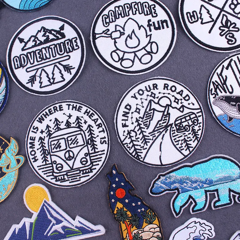 Wolf Bear Natural Patch Iron On Patches For Clothing Travel Stickers DIY Applique Stripe For Jacket Jeans Outdoor Mountain Patch 
Wolf Bear Natural Patch Iron On Patches For Clothing Travel Stickers DIY Applique Stripe For Jacket Jeans Outdoor Mountain Patch