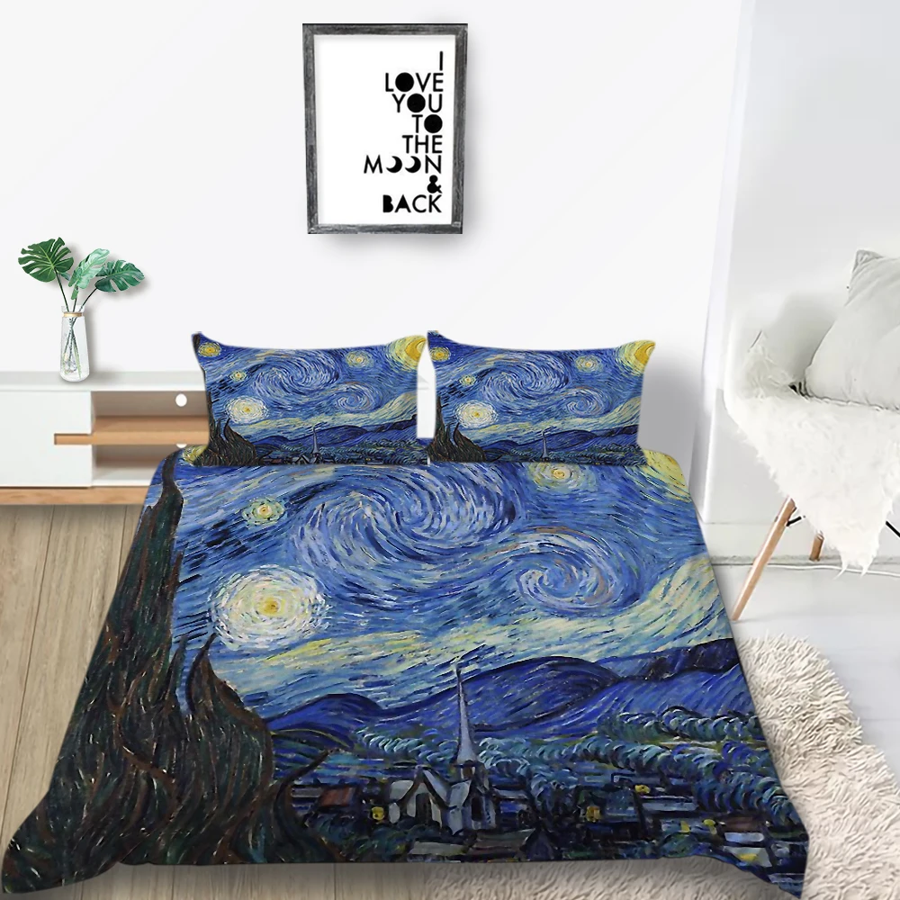 Thumbedding Van Gogh Bedding Set Artistic Classic Print Duvet Cover King Queen Double Full Twin Single Unique Design Bed Set
Thumbedding Van Gogh Bedding Set Artistic Classic Print Duvet Cover King Queen Double Full Twin Single Unique Design Bed Set