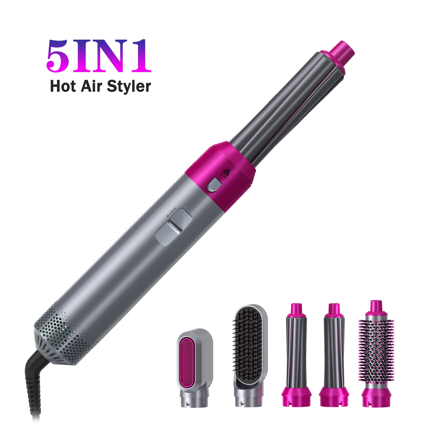 Hot Air Styler Hair Dryer 5 In1 Hair Curler Editor Curly Iron Comb One Step Multi Functional Electric Wand Brush Curling Salon
Hot Air Styler Hair Dryer 5 In1 Hair Curler Editor Curly Iron Comb One Step Multi Functional Electric Wand Brush Curling Salon