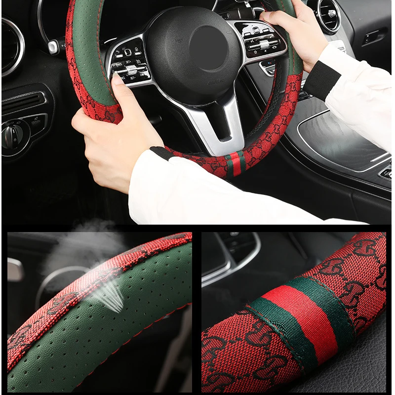 Car Steering Wheel Covers Anti-Slip Leather Auto Steering wheel Cover Universal 38cm car Steering wheel protective cover
Car Steering Wheel Covers Anti-Slip Leather Auto Steering wheel Cover Universal 38cm car Steering wheel protective cover