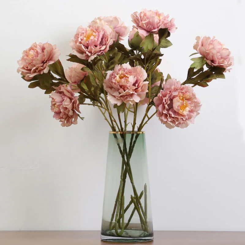 73CM Peony Real Touch Artificial Flower Wedding Home Decor 3 Heads/bunch Fake Bouquet Flores Artificiales Plant Artificial Peony
73CM Peony Real Touch Artificial Flower Wedding Home Decor 3 Heads/bunch Fake Bouquet Flores Artificiales Plant Artificial Peony