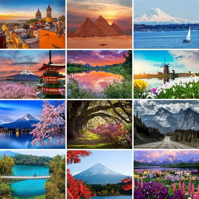 GATYZTORY 5D DIY Diamond Painting Scenery Rhinestones Pictures Diamond Embroidery Landscape Cross Stitch Mosaic Crafts Kit
GATYZTORY 5D DIY Diamond Painting Scenery Rhinestones Pictures Diamond Embroidery Landscape Cross Stitch Mosaic Crafts Kit