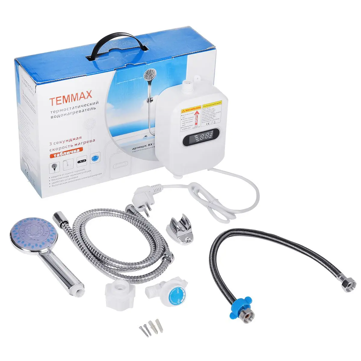 RX-21,Instant Constant Temperature Water Heater Small Electric Mini Water Storage-Free Fast Heater Shower
RX-21,Instant Constant Temperature Water Heater Small Electric Mini Water Storage-Free Fast Heater Shower