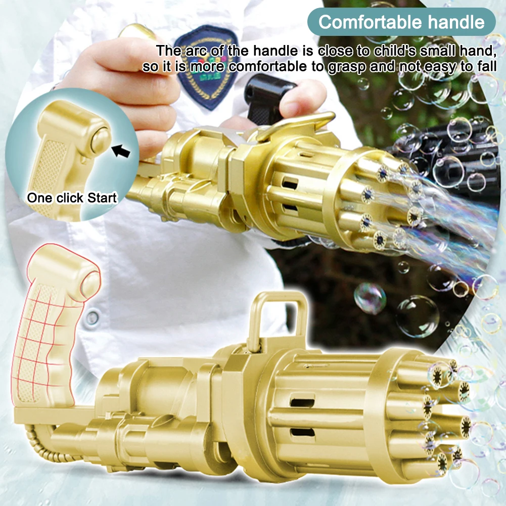 Summer Soap Water Bubble Machine Automatic Gatling Bubble Gun Kid Toys 2-in-1 Electric Bubble Machine For Children Gift Toys Hot
Summer Soap Water Bubble Machine Automatic Gatling Bubble Gun Kid Toys 2-in-1 Electric Bubble Machine For Children Gift Toys Hot