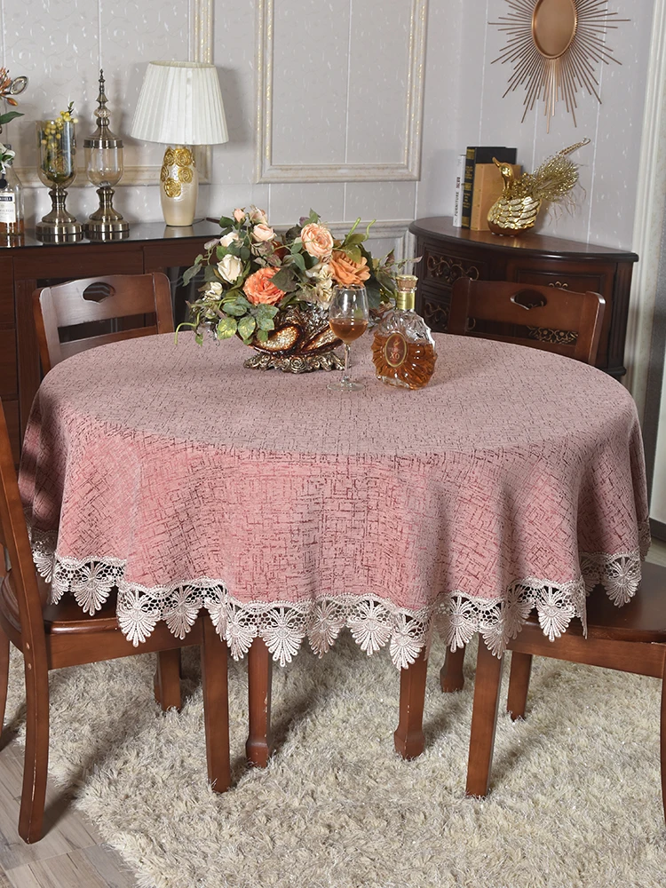 European-Style Chenille Tablecloth thickened tafelkleed tapete Luxury round Conference Table Lace Red Table Cloth Customizable
European-Style Chenille Tablecloth thickened tafelkleed tapete Luxury round Conference Table Lace Red Table Cloth Customizable