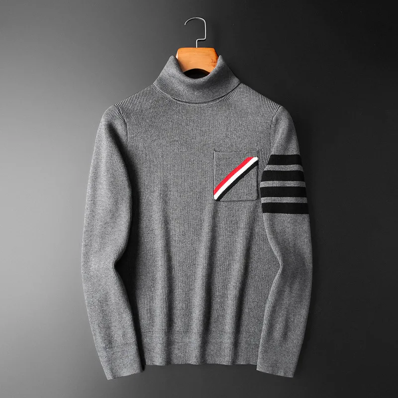 New 2022 Luxury Gentleman Cotton Classic Striped Pockets Casual Sweaters Pullovers Asian Size Homme High Quality Drake #A432
New 2022 Luxury Gentleman Cotton Classic Striped Pockets Casual Sweaters Pullovers Asian Size Homme High Quality Drake #A432