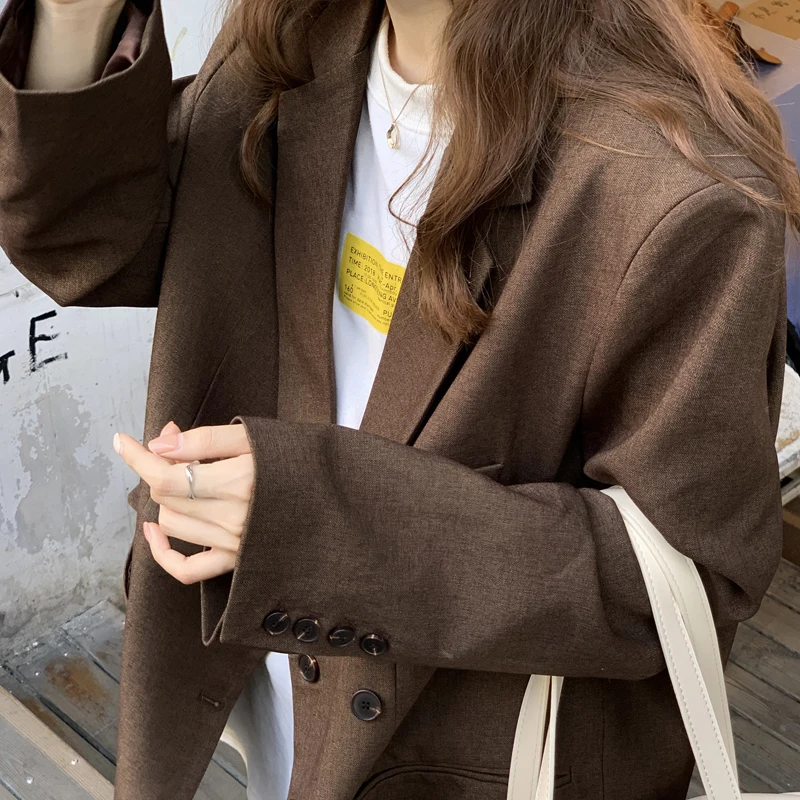 New Autumn Elegant Women Blazers Solid Female Suit Jackets Full Sleeve Office Lady Tops Loose Double Breasted Gentle All Match
New Autumn Elegant Women Blazers Solid Female Suit Jackets Full Sleeve Office Lady Tops Loose Double Breasted Gentle All Match