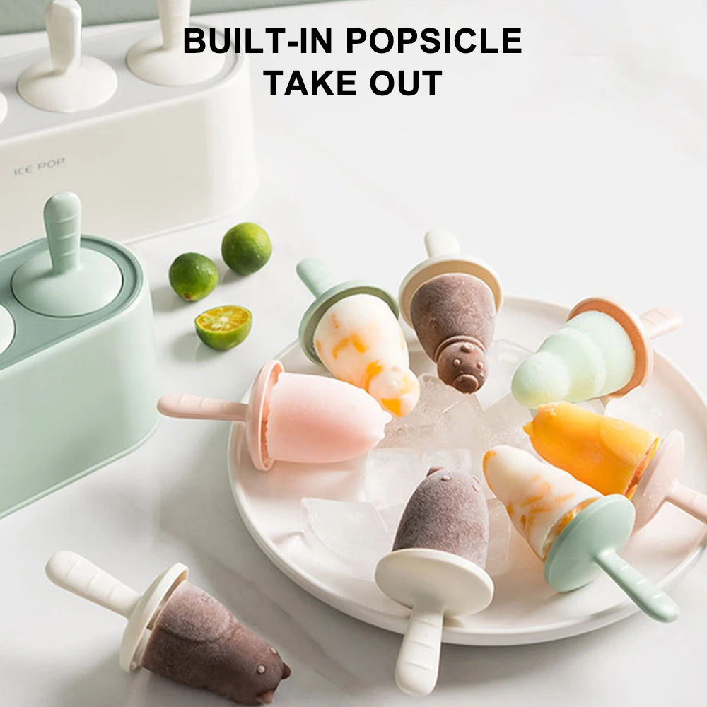 Silicone Ice Cream Molds 4 Cell Silicone Ice Cream Mould Ice Cube Tray Barrel Dessert Ice Cream Mold with Popsicle Stick Bag
Silicone Ice Cream Molds 4 Cell Silicone Ice Cream Mould Ice Cube Tray Barrel Dessert Ice Cream Mold with Popsicle Stick Bag