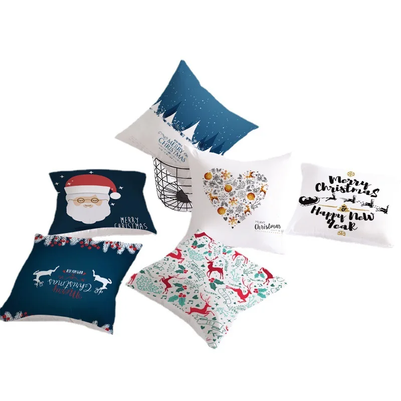 Christmas Snowflake Elk Santa Pattern Cushion Cover Polyester 45*45cm Decorative Pillowcase New Year Sofa Home Car Pillow Cover
Christmas Snowflake Elk Santa Pattern Cushion Cover Polyester 45*45cm Decorative Pillowcase New Year Sofa Home Car Pillow Cover