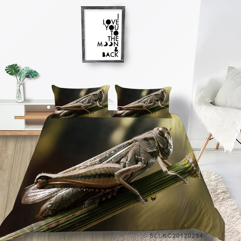 3D Locust Bedding Set Single Fashionable Duvet Cover Nature Queen King Twin Full Double Insect Print Bed Set Hot Sale
3D Locust Bedding Set Single Fashionable Duvet Cover Nature Queen King Twin Full Double Insect Print Bed Set Hot Sale
