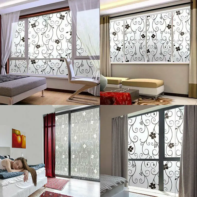 Floral Pattern Frosted Window Film No Glue Self Adhesive Vinyl Static Cling Privacy Glass Door Sticker Bathroom For Home Decor
Floral Pattern Frosted Window Film No Glue Self Adhesive Vinyl Static Cling Privacy Glass Door Sticker Bathroom For Home Decor
