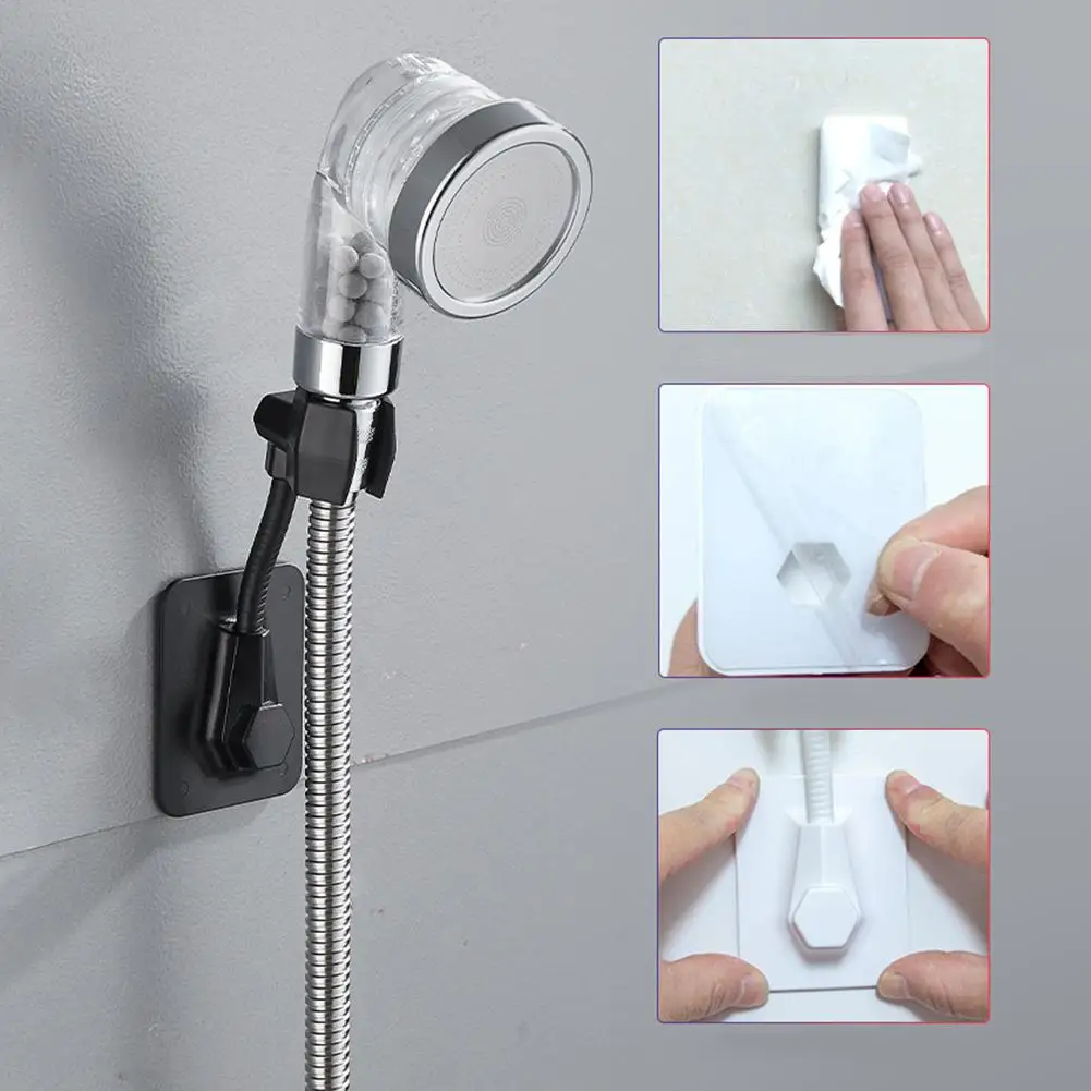 2020 New Shower Head Holder Bracket Wall Mounted Drill-Free Adhesive Shower Head Holder Adjustable Handheld Shower Head Bracket
2020 New Shower Head Holder Bracket Wall Mounted Drill-Free Adhesive Shower Head Holder Adjustable Handheld Shower Head Bracket
