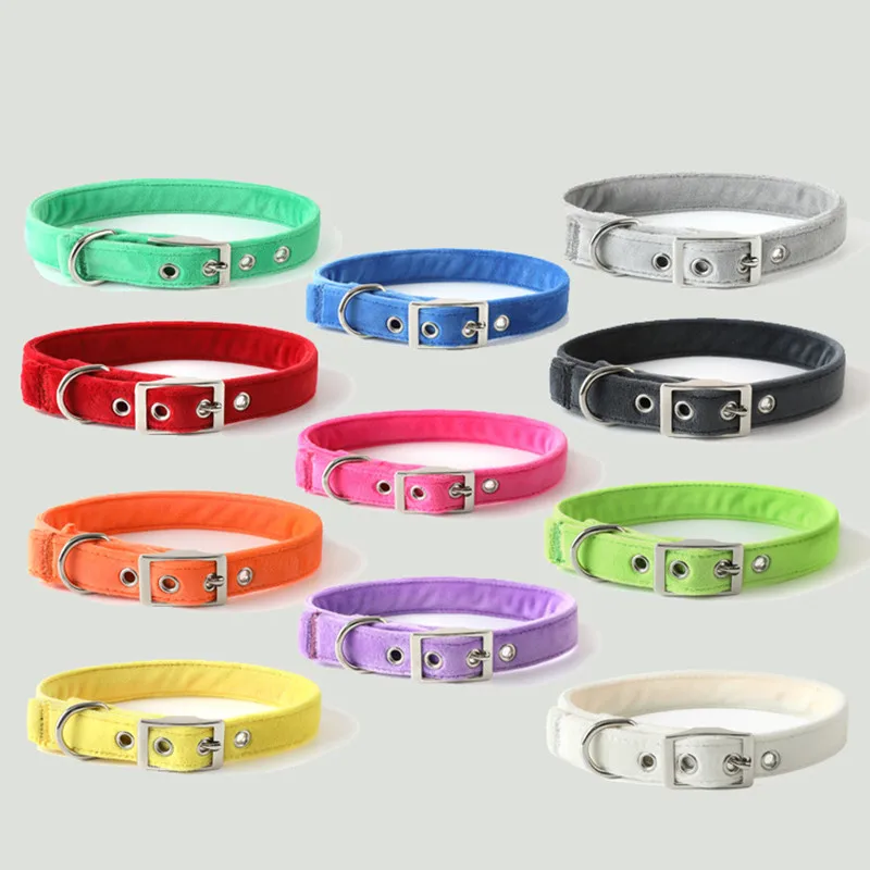 Colorful Dog Necklace Velvet Cat Collar Adjustable Buckle Collar Cat Pet Supplies Cat Small Dog Accessories
Colorful Dog Necklace Velvet Cat Collar Adjustable Buckle Collar Cat Pet Supplies Cat Small Dog Accessories