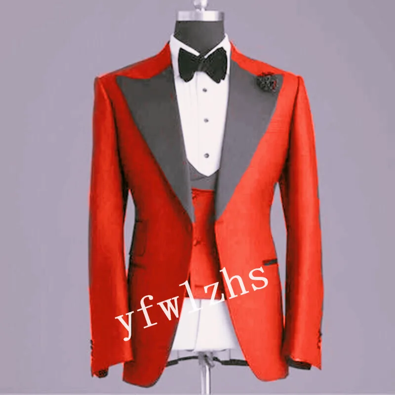 New Arrival One Button Groomsmen Peak Lapel Groom Tuxedos Men Suits Wedding/Prom Best Man Blazer ( Jacket+Pants+Vest+Tie) B256
New Arrival One Button Groomsmen Peak Lapel Groom Tuxedos Men Suits Wedding/Prom Best Man Blazer ( Jacket+Pants+Vest+Tie) B256