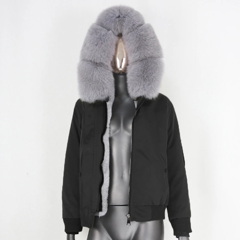 CXFS 2021 Women Waterproof Bomber Parka Real Fur Coat Winter Jacket Women Natural Fox Fur Collar Hood Warm Outerwear Thick Warm
CXFS 2021 Women Waterproof Bomber Parka Real Fur Coat Winter Jacket Women Natural Fox Fur Collar Hood Warm Outerwear Thick Warm