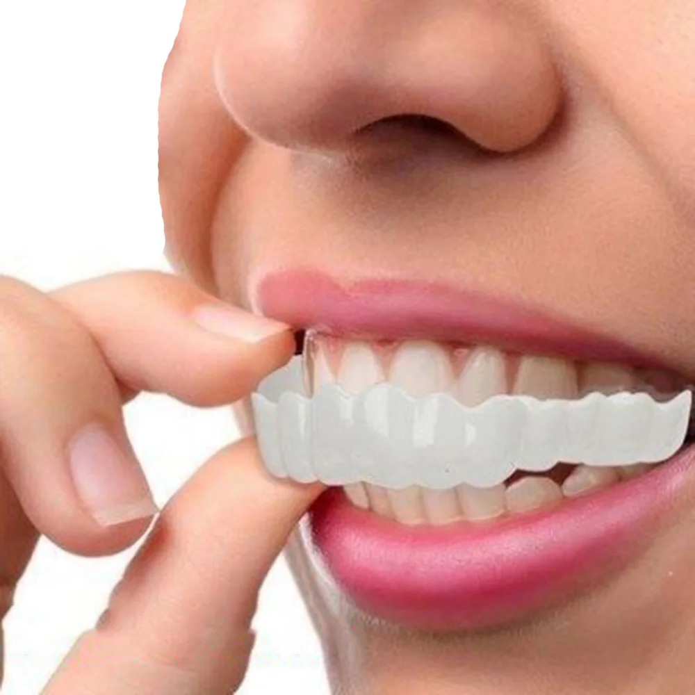 Silicone False Teeth Veneers Upper/Lower Smile Teeth Whitening Fake Tooth Cover Comfort Dental Braces Whiten Denture Teeth 
Silicone False Teeth Veneers Upper/Lower Smile Teeth Whitening Fake Tooth Cover Comfort Dental Braces Whiten Denture Teeth