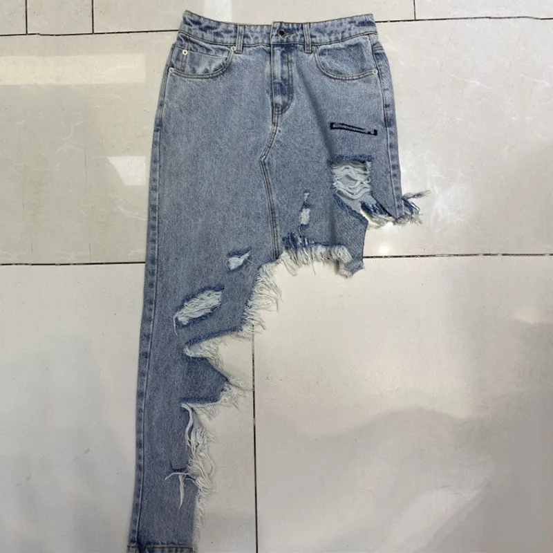 DEAT High Elastic Waist Half-body Skirt Women Blue Asymmetrical Solid Pocket Slim Fit Fashion Tide New Summer 2021 7D080509
DEAT High Elastic Waist Half-body Skirt Women Blue Asymmetrical Solid Pocket Slim Fit Fashion Tide New Summer 2021 7D080509