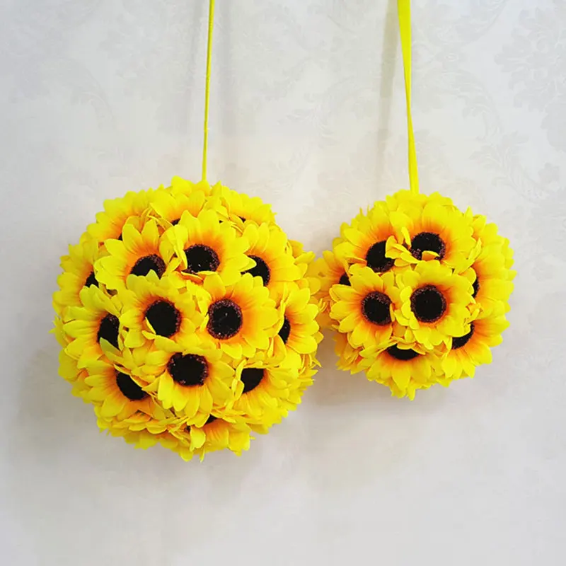 Wedding Artificial Silk Sunflower Kissing Ball Flower Pomander Bouquet Ball Home Decorative Balls L9
Wedding Artificial Silk Sunflower Kissing Ball Flower Pomander Bouquet Ball Home Decorative Balls L9