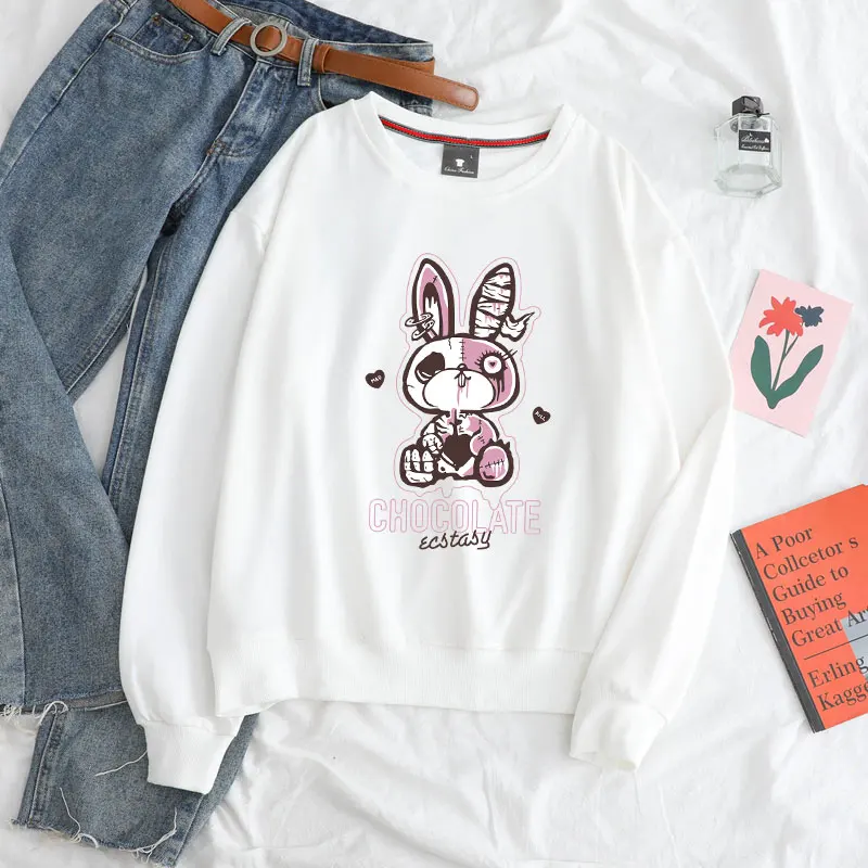 Y2k женские толстовки Kawaii Скелет кролик кукла с принтом Crewneck Топ больших размеров корейские модные толстовки женская одежда в стиле Харадзюк...
Y2k женские толстовки Kawaii Скелет кролик кукла с принтом Crewneck Топ больших размеров корейские модные толстовки женская одежда в стиле Харадзюк...