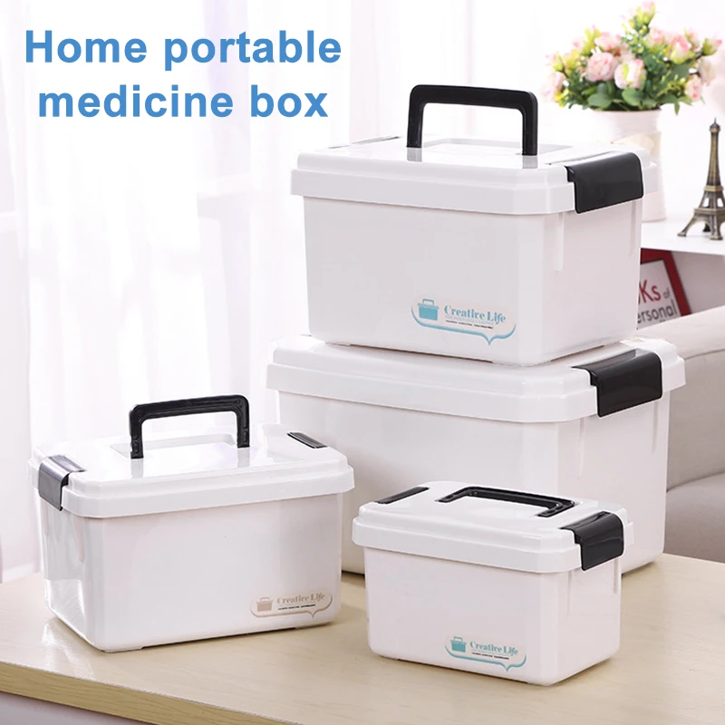 Portable Medicine Boxes Storage Box Large Capacity Pill Box First Aid Medicine Box Family Pill Case Portable Medicine Chest L1
Portable Medicine Boxes Storage Box Large Capacity Pill Box First Aid Medicine Box Family Pill Case Portable Medicine Chest L1