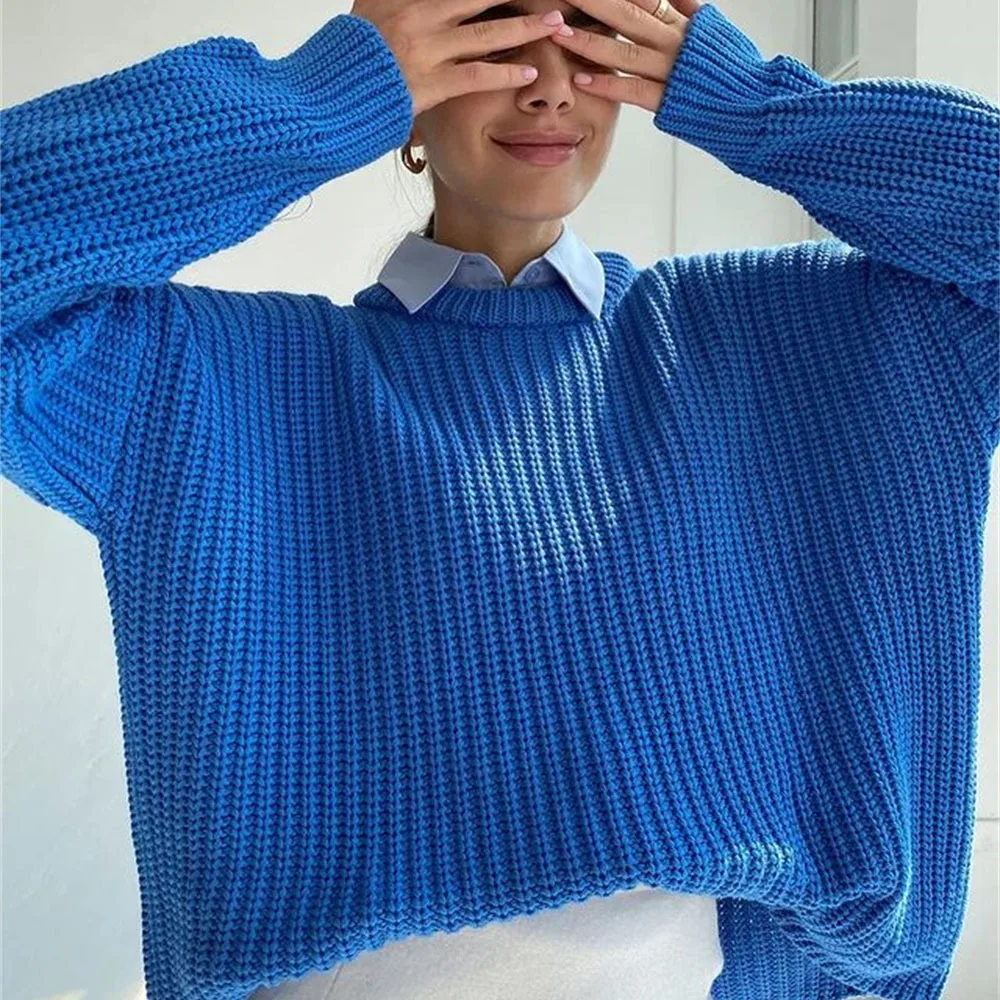 Winter 2021 Casual Loose Sweater for Women Long Sleeve Round Neck Straight Pullover Sweater Khaki Long Sweater Women Top
Winter 2021 Casual Loose Sweater for Women Long Sleeve Round Neck Straight Pullover Sweater Khaki Long Sweater Women Top