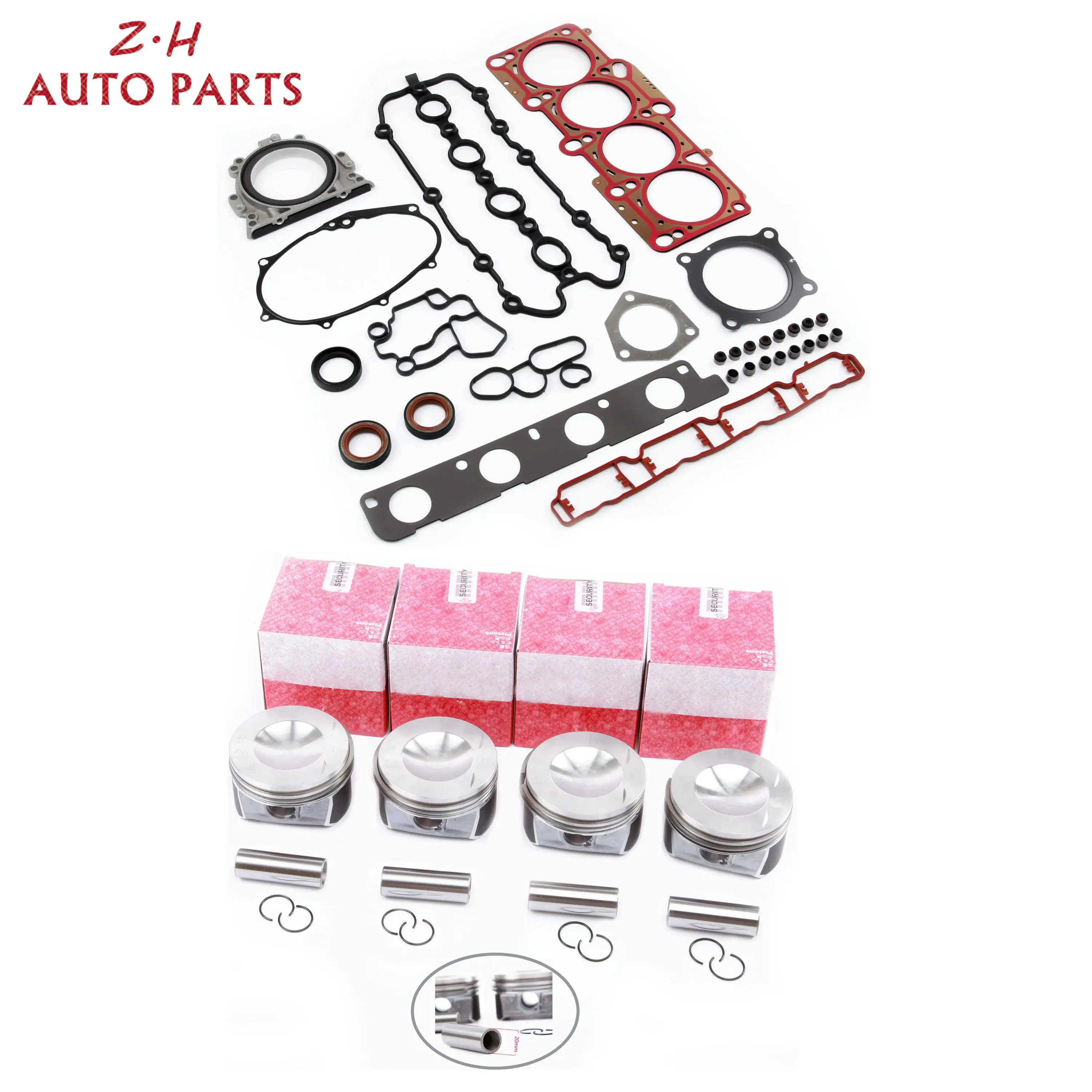 New Engine Piston& Cylinder Head Repair Kit 58 000 053 56 For Audi A3 A4 A6 TT Passat Golf Jetta Skoda Seat 2.0TFSI 06D107066AA
New Engine Piston& Cylinder Head Repair Kit 58 000 053 56 For Audi A3 A4 A6 TT Passat Golf Jetta Skoda Seat 2.0TFSI 06D107066AA