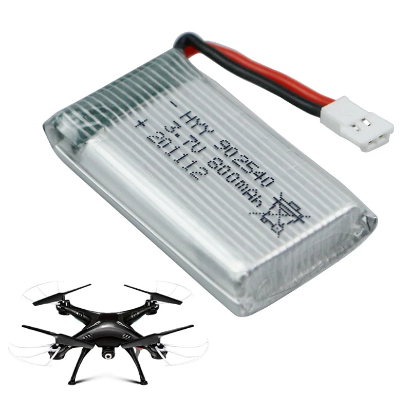 

Supply 902540 3.7V 800mAh 4-axis Toy Airplane High-rate Battery For Syma X5 X5C X5S X5SC X5HW X5HC X5SW M68 X300 X400