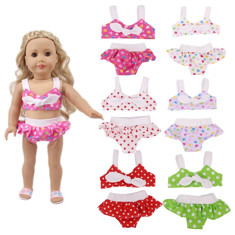 Doll Swimsuit 6 Styles Sexy 2pcs/set=Tops + Brief Fit 18 Inch American&43Cm Born Baby Doll Our Generation Christmas Girl's Gifts
Doll Swimsuit 6 Styles Sexy 2pcs/set=Tops + Brief Fit 18 Inch American&43Cm Born Baby Doll Our Generation Christmas Girl's Gifts