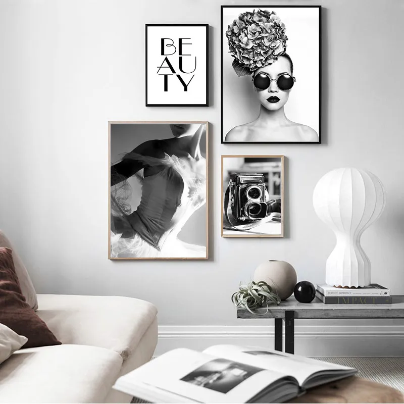 Black And White Poster Fashion Sexy Girl Canvas Prints Camera Wall Painting Nordic Wall Art Picture Modern Room Decor HD0085 
Black And White Poster Fashion Sexy Girl Canvas Prints Camera Wall Painting Nordic Wall Art Picture Modern Room Decor HD0085