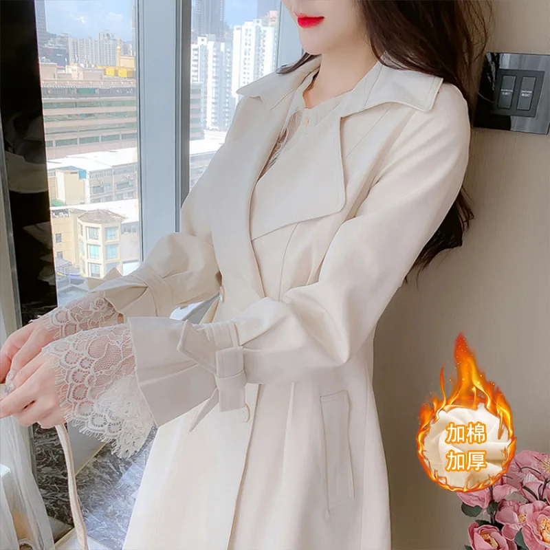 Winter women's coat and cotton padded loose windbreaker women's long temperament fashion lace-up cotton coat women
Winter women's coat and cotton padded loose windbreaker women's long temperament fashion lace-up cotton coat women