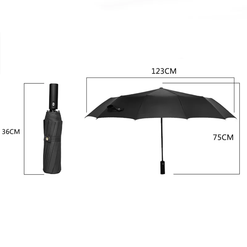 Folding Fully-automatic Umbrella 12 Bone Weatherproof Umbrella Men's Business Automatic Rainy Advertising Umbrellas
Folding Fully-automatic Umbrella 12 Bone Weatherproof Umbrella Men's Business Automatic Rainy Advertising Umbrellas