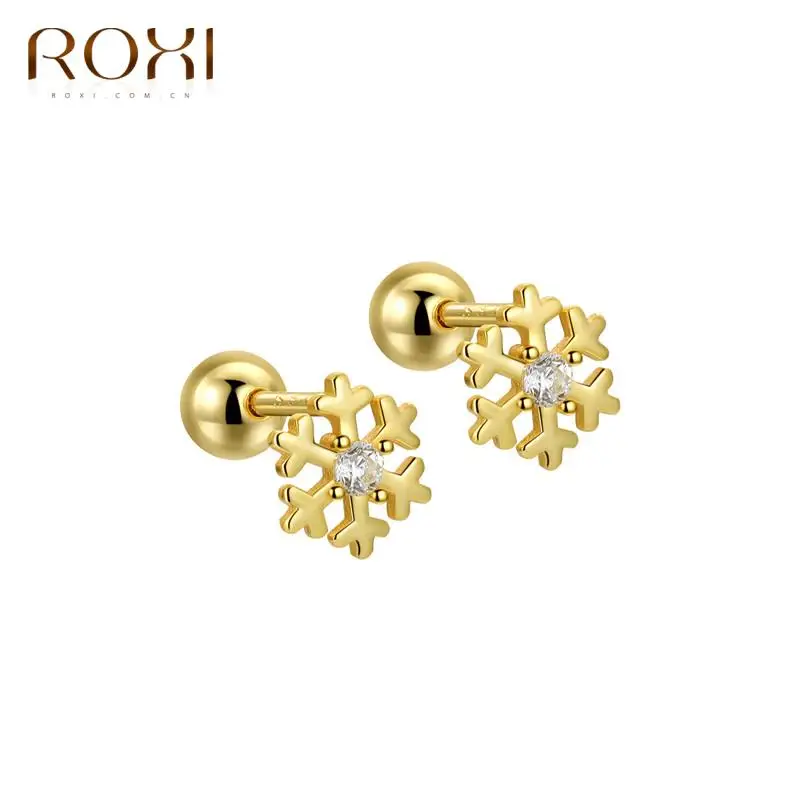 ROXI Simple Snowflake Stud Earrings for Women 925 Sterling Silver Crystal Earrings Jewelry Pendientes Plata 925 Christmas Gift
ROXI Simple Snowflake Stud Earrings for Women 925 Sterling Silver Crystal Earrings Jewelry Pendientes Plata 925 Christmas Gift
