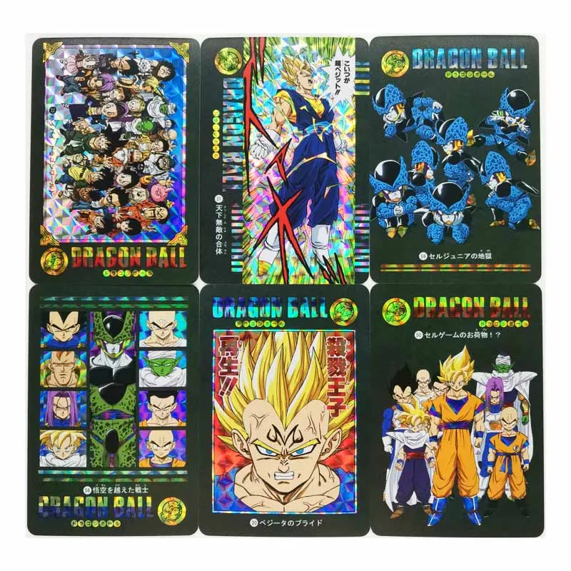 54pcs/set Dragon Ball Z GT Stormy Situation No.6 Super Saiyan Heroes Battle Ultra Instinct Goku Vegeta Game Collection Cards
54pcs/set Dragon Ball Z GT Stormy Situation No.6 Super Saiyan Heroes Battle Ultra Instinct Goku Vegeta Game Collection Cards