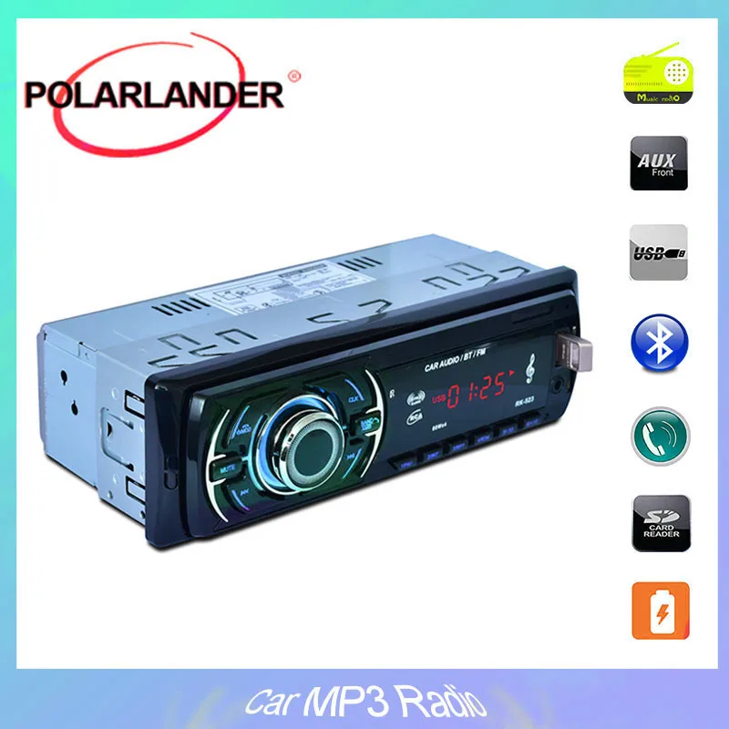 1 Din автомобильный стерео аудио mp3-плеер автомобильное радио Bluetooth USB SD FM AUX-in