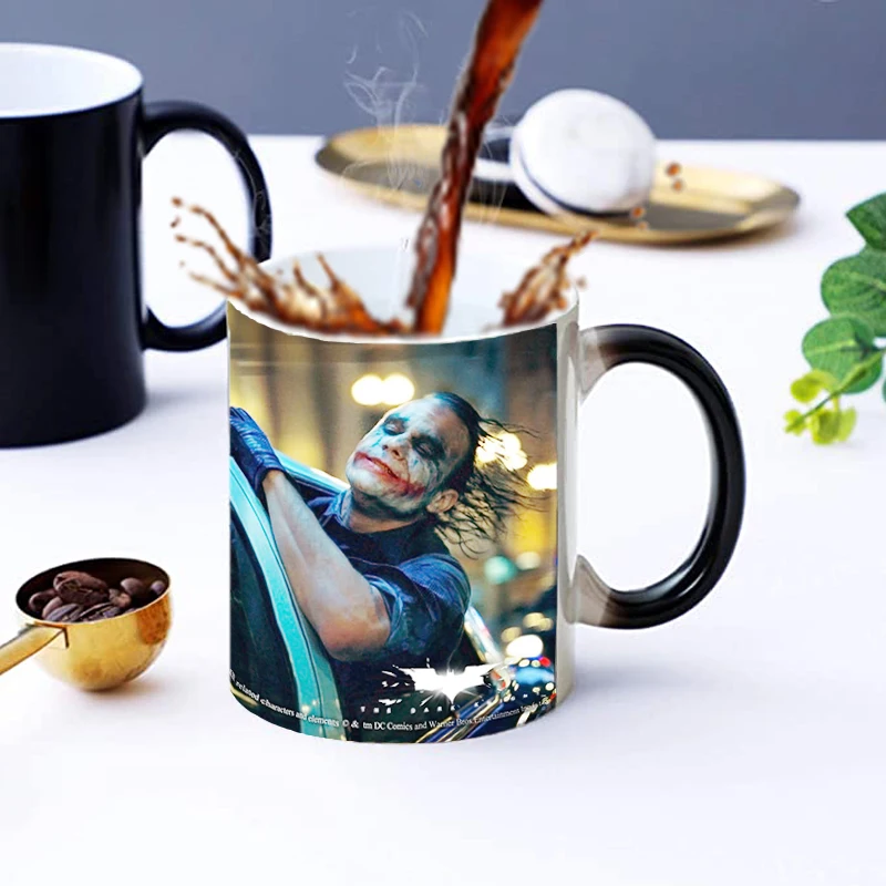 Креативная кружка Джокер, меняющая цвет, с подогревом, Чувствительная Керамическая кружка для кофе, молока, чая, забавный подарок-сюрприз на...
Креативная кружка Джокер, меняющая цвет, с подогревом, Чувствительная Керамическая кружка для кофе, молока, чая, забавный подарок-сюрприз на...