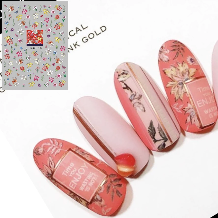 Hanyi-184 серия Роза дизайн крутой стикеры 3d на ногти nail art шаблон наклейки diy Инструменты для ногтей украшения 
Hanyi-184 серия Роза дизайн крутой стикеры 3d на ногти nail art шаблон наклейки diy Инструменты для ногтей украшения