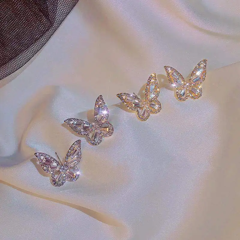 2021 New Trendy Korean Butterfly Earring Temperament Net Red 925 Silver Needle Retro Hong Kong Style Female Super Fairy Earrings
2021 New Trendy Korean Butterfly Earring Temperament Net Red 925 Silver Needle Retro Hong Kong Style Female Super Fairy Earrings