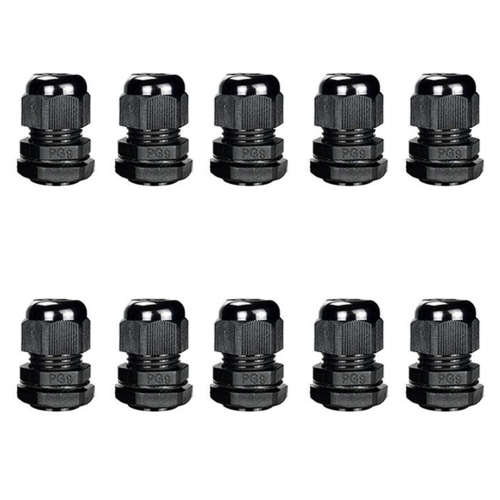 10 Pieces Nylon Cable Gland Kit Waterproof Ip68 Cable Gland Joints Adjustable Locknut Pg7 Pg9 Pg11 Pg13.5 Pg16 Black Plastic
10 Pieces Nylon Cable Gland Kit Waterproof Ip68 Cable Gland Joints Adjustable Locknut Pg7 Pg9 Pg11 Pg13.5 Pg16 Black Plastic