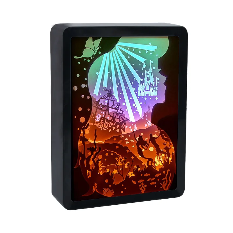 Led Lamp Shadow Box Frame Anime Figures The Little Mermaid Birthday Party Photo Frame Paper Cut Light Box New Year Gifts 2023
Led Lamp Shadow Box Frame Anime Figures The Little Mermaid Birthday Party Photo Frame Paper Cut Light Box New Year Gifts 2023