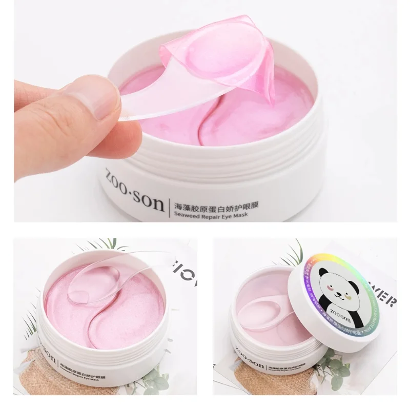 60Pcs=30Pairs Eye Mask Moisturizing Nourish Remove Dark Circles Puffiness Anti-Wrinkle Anti-Aging Seaweed Collagen Skin Care 80g 
60Pcs=30Pairs Eye Mask Moisturizing Nourish Remove Dark Circles Puffiness Anti-Wrinkle Anti-Aging Seaweed Collagen Skin Care 80g